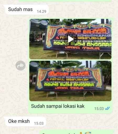 Pengiriman Papan Bunga Kedundung Magersari